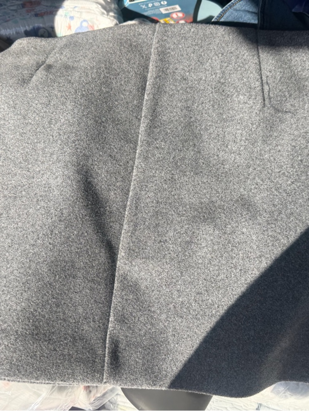 Classic Gray Wool-Blend Skirt a new day size 12 new tags